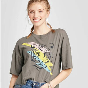 NWT Grayson Threads Tiger Crop Top size XL